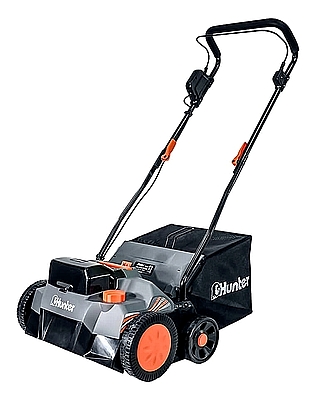 מטאטא ומסרק דשא סינטטי נטען האנטר Hunter כולל זוג סוללות ומטען מתצוגה